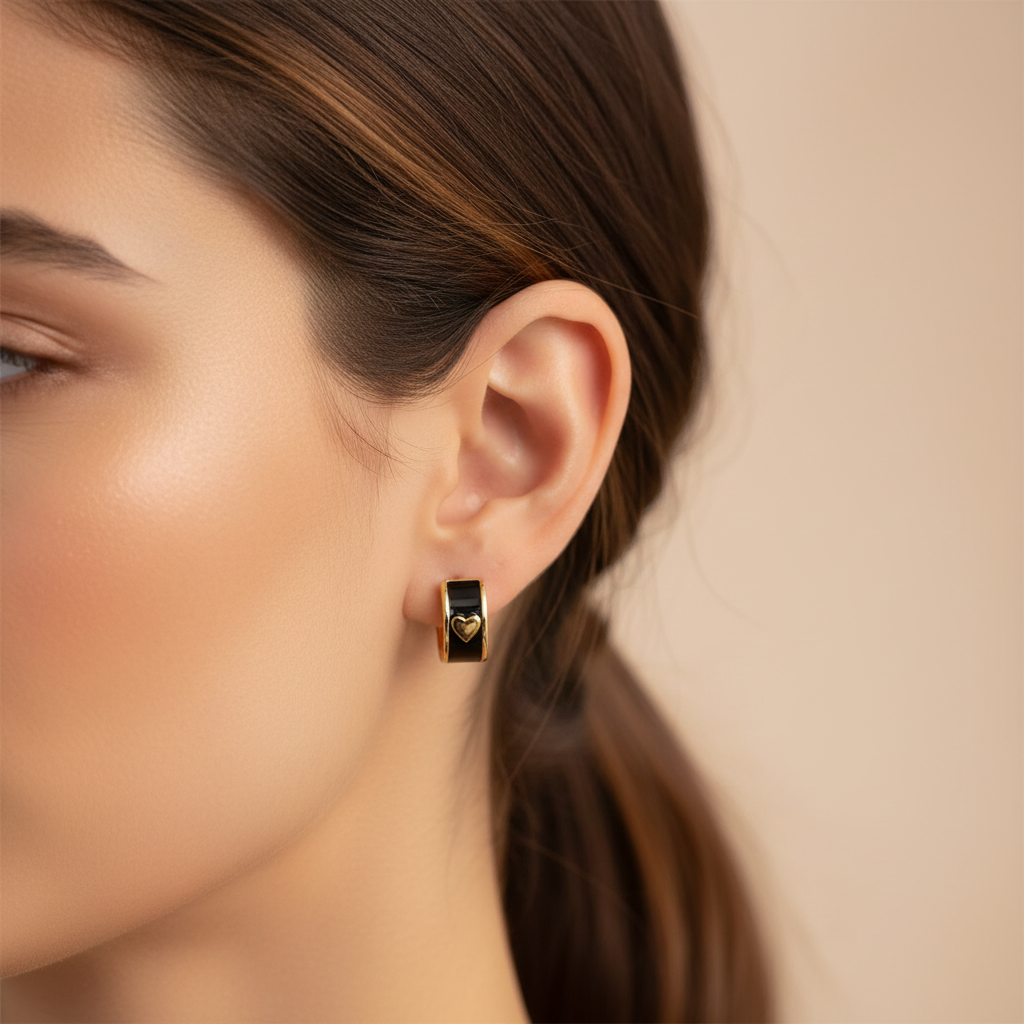 Model on-ear shot