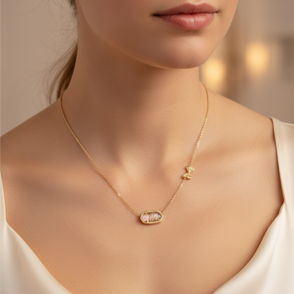 On-model neckline