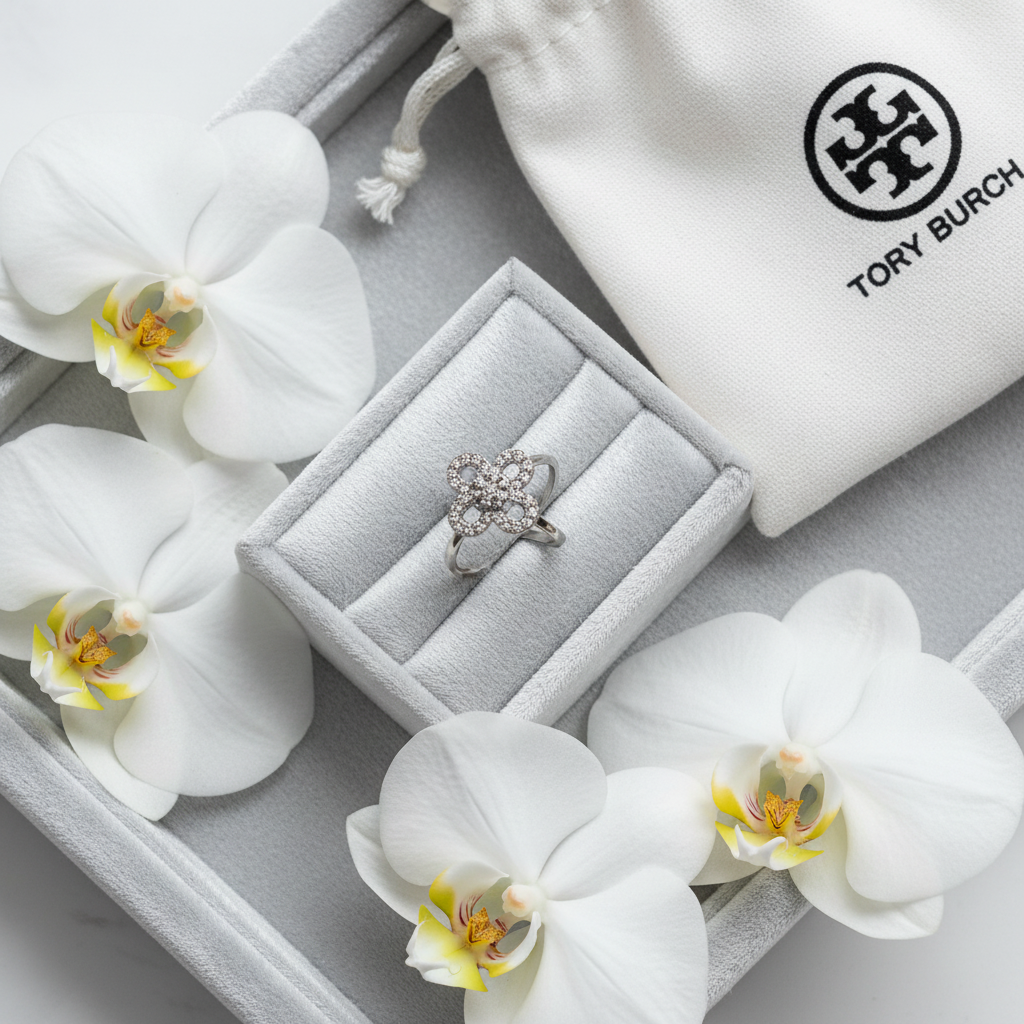 Silver velvet tray