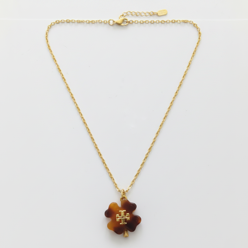 Tory Burch Flower Pendant Necklace