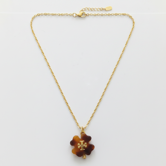Tory Burch Flower Pendant Necklace