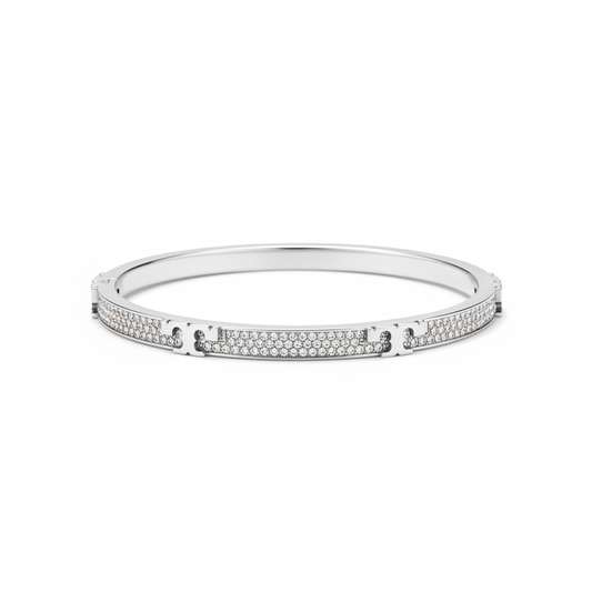 Tory Burch Pavé T-Logo Bangle