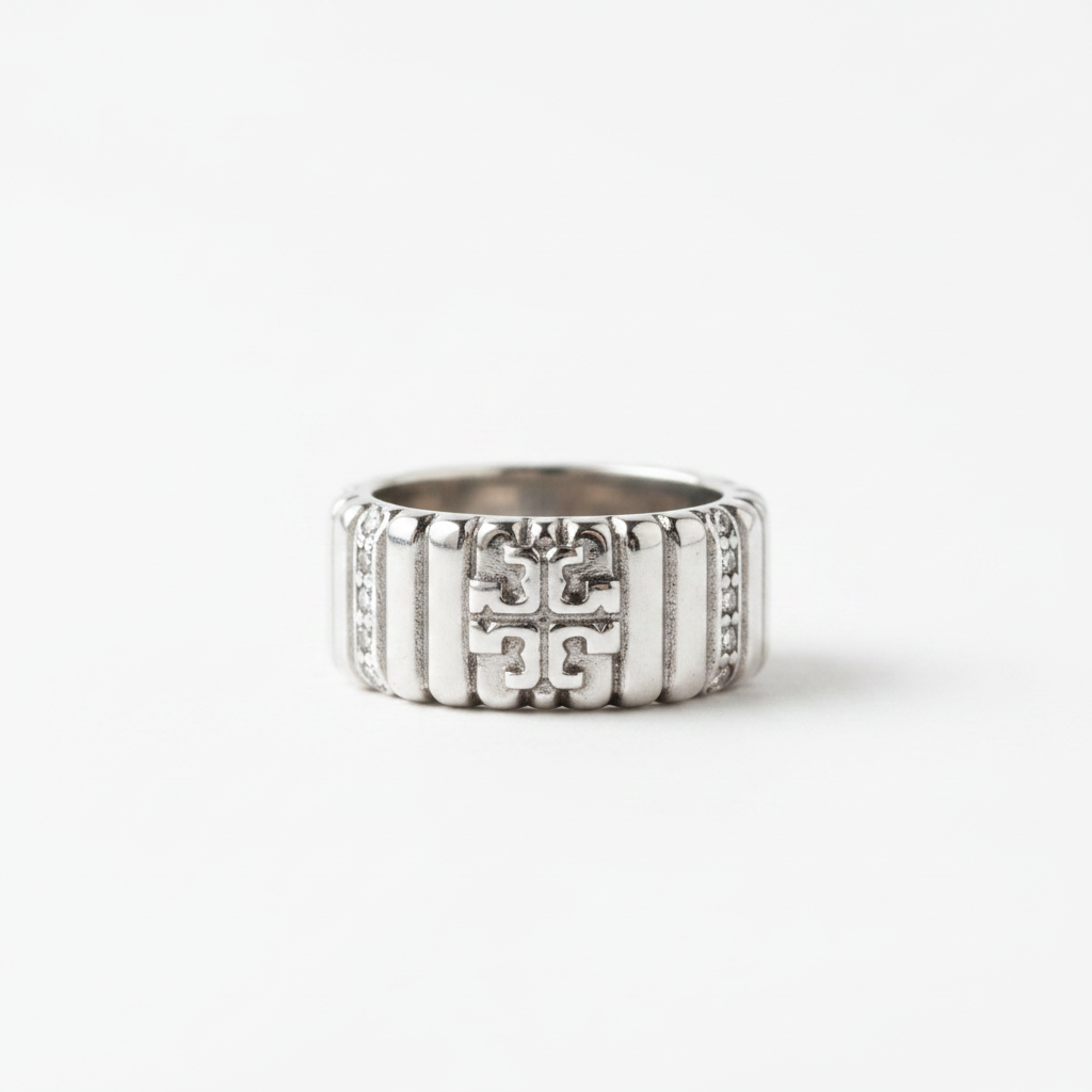 Tory Burch Silver Band Ring - Clean Shot