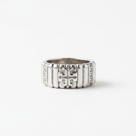 Tory Burch Silver Band Ring - Clean Shot