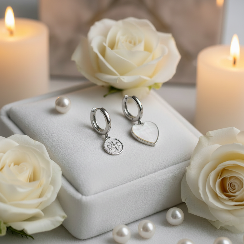 White velvet tray